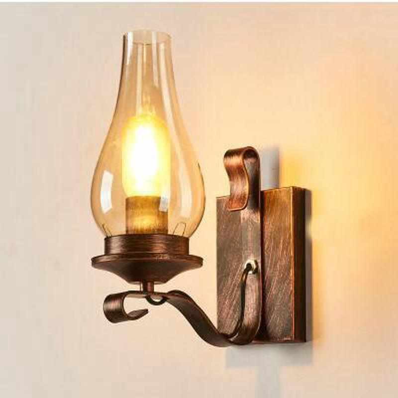 美式酒吧地中海餐厅壁灯北欧loft艺马灯风个性过道复古铁工业创意