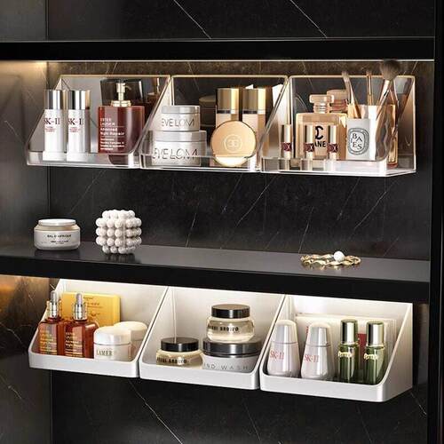 Mirror cabinet storage box, drawer organizer for cosmetics,