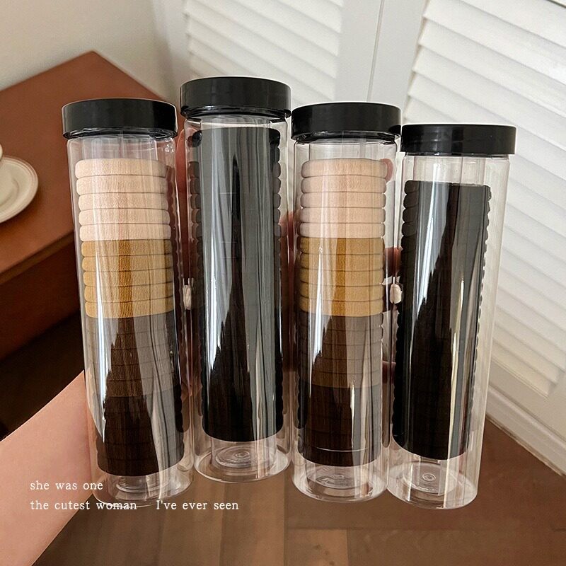 黑色皮筋女扎头头绳皮套高弹力耐用头饰发绳儿童舞台妆橡皮筋发圈
