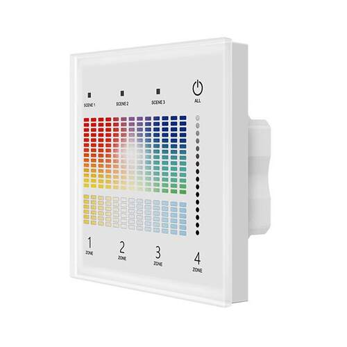 4区 DALI总线供电/24VDC RGB+CCT DALI主控触摸面板 TD5-4S