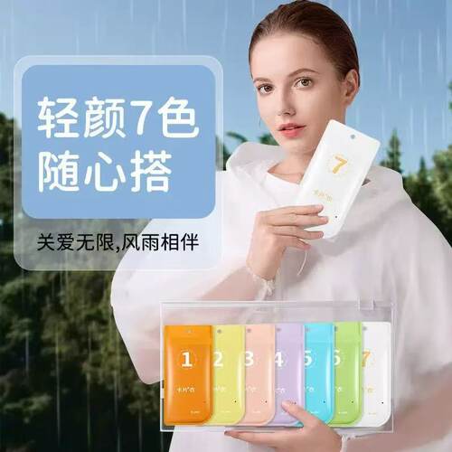 一次性卡片成人雨衣长款全身透明加厚防暴雨便携雨服儿童学生