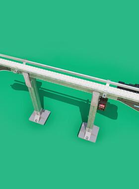 倍链柔EFO性链板输送螺旋输机送移动式设备现线货爬坡冷却流水速