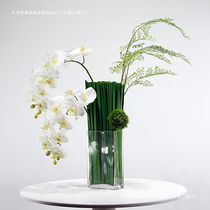 电视柜轻摆设花艺奢洗手间装饰花摆件客厅蝴蝶兰假花摆花