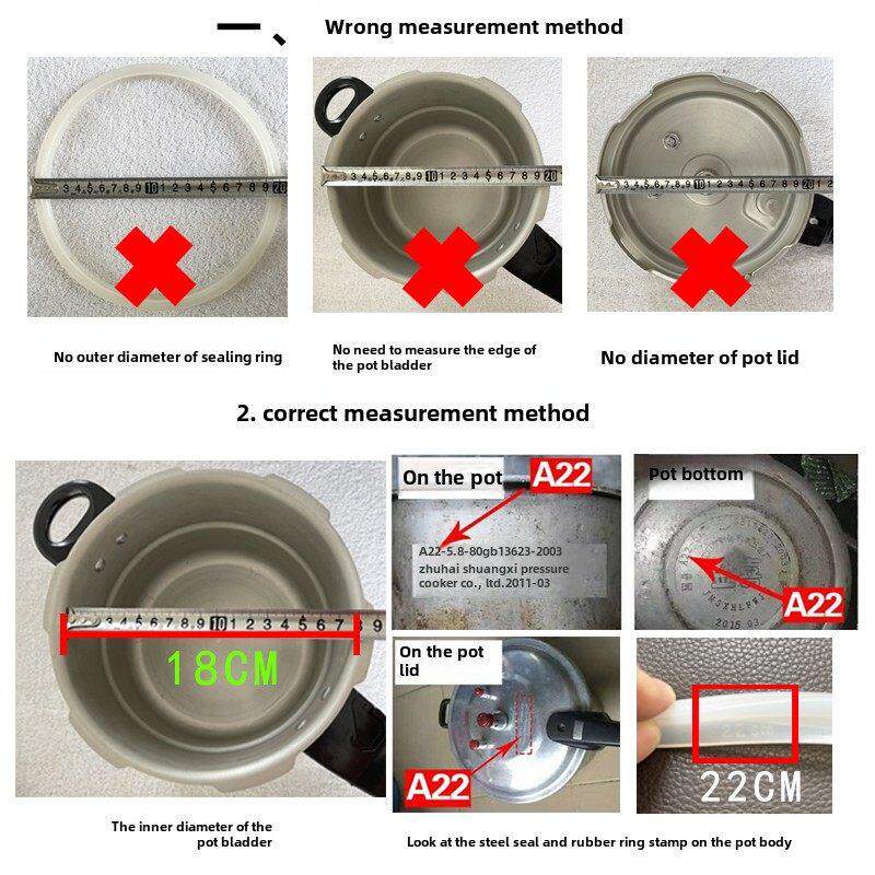 适配金喜高压锅配件铝合金不锈钢手柄压力锅把手22cm密封圈安全阀