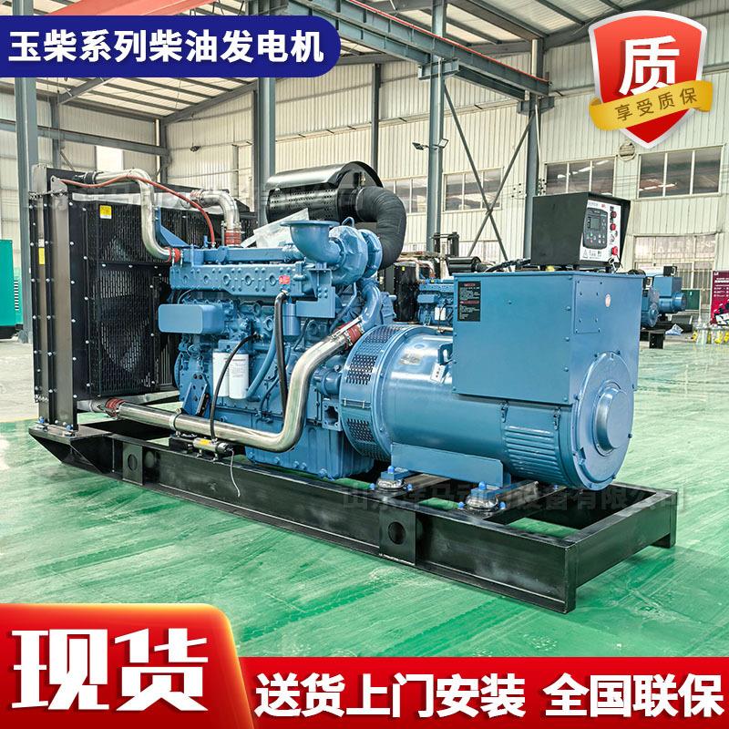工地用三相同步交流发电机玉柴500kw柴油发电机全自动双电源切换