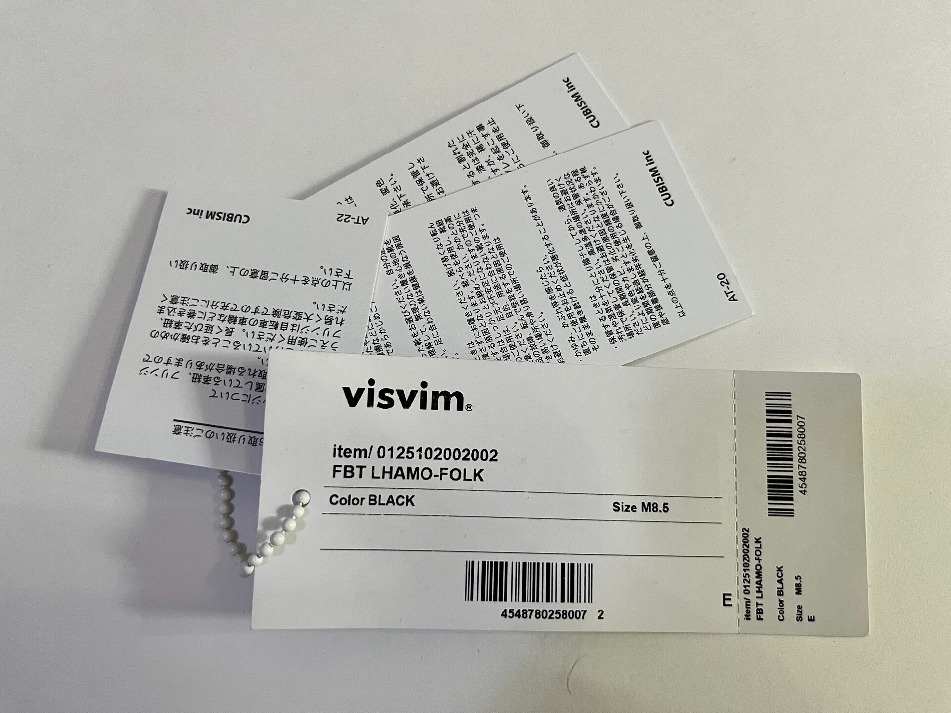 VISVIM 25SS FBT LHAMO-FOLK — label