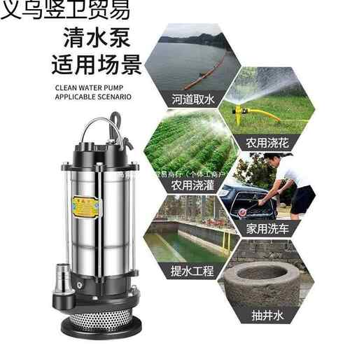 家用潜泵水1寸222470V小型抽水泵吸高扬程家用水农井用水清水污水