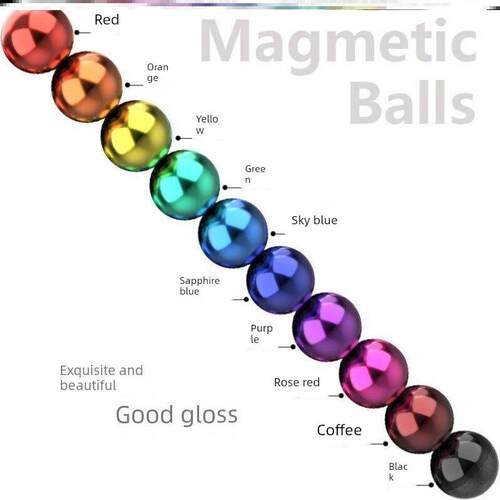 Colorful Magnetic Ball Toys Metal DIY Magnet Balls Block