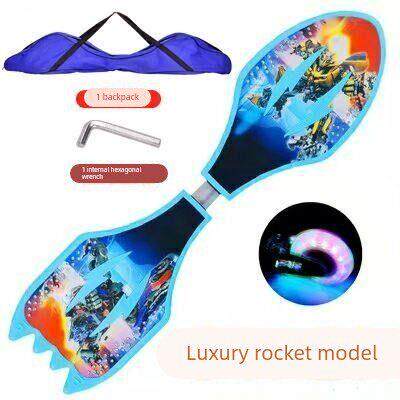 滑板儿童10到14岁两轮活力板扭扭6岁以上游龙板专业版男生闪光R