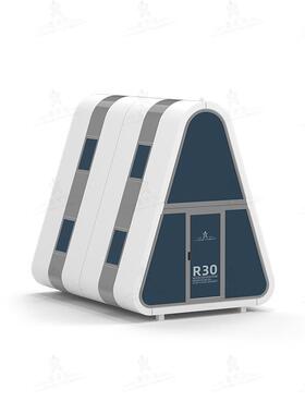 区景三角房屋二层色建筑保特民宿温隔热露营网红三角木屋A28-1519