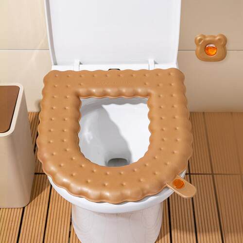 Large EVA Toilet Seat Cushion for Home Use, All-Season, Adhe