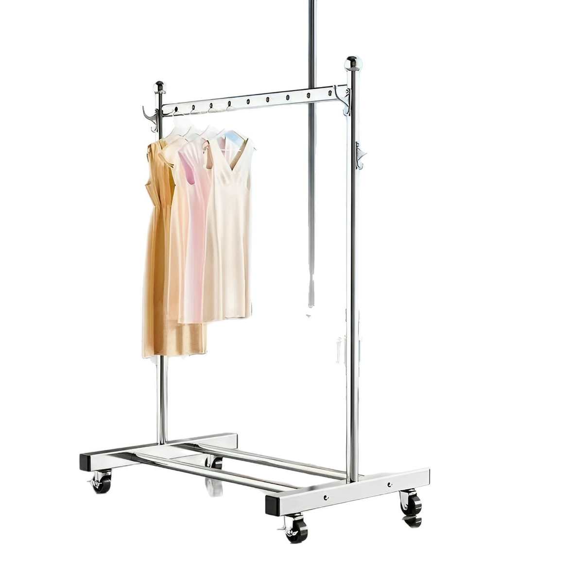 被落地挂衣钢管晾衣户外晾衣架家用双杆双层架阳台简易室外晒水管