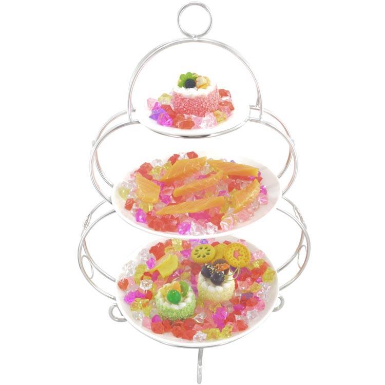 不锈钢小吃架 酒店用品桌面摆台 餐厨用品创意蔬果点心甜品架