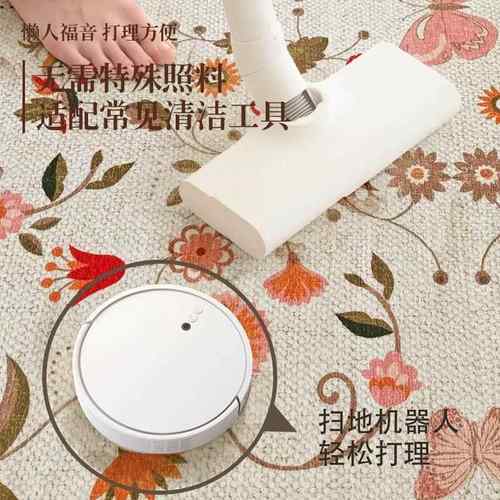 古客厅地DIB波斯复风沙发毯防水免打理圈绒印免花耐脏卧室洗毯可