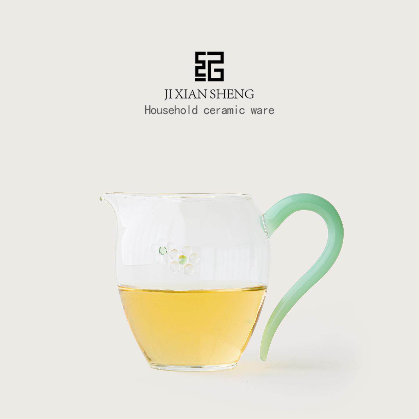 纪先生花涧公道杯耐热玻璃分茶器单个高档茶具倒茶公杯分茶匀茶器