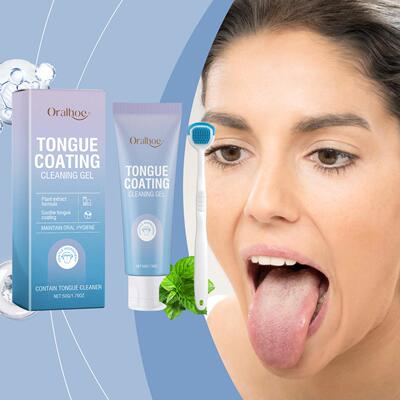 ORALHOE Tongue Cleaning Gel - For cleaning the tongue, elimi