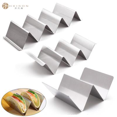 跨境现货墨西哥w型不锈钢薄饼架玉米卷饼架鸡肉春卷架taco holder