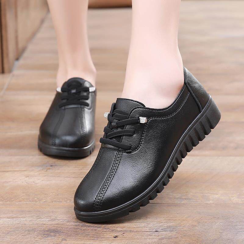 高档203新款春秋季平底鞋平底鞋软2防滑中老年妇底女鞋中年妈妈平