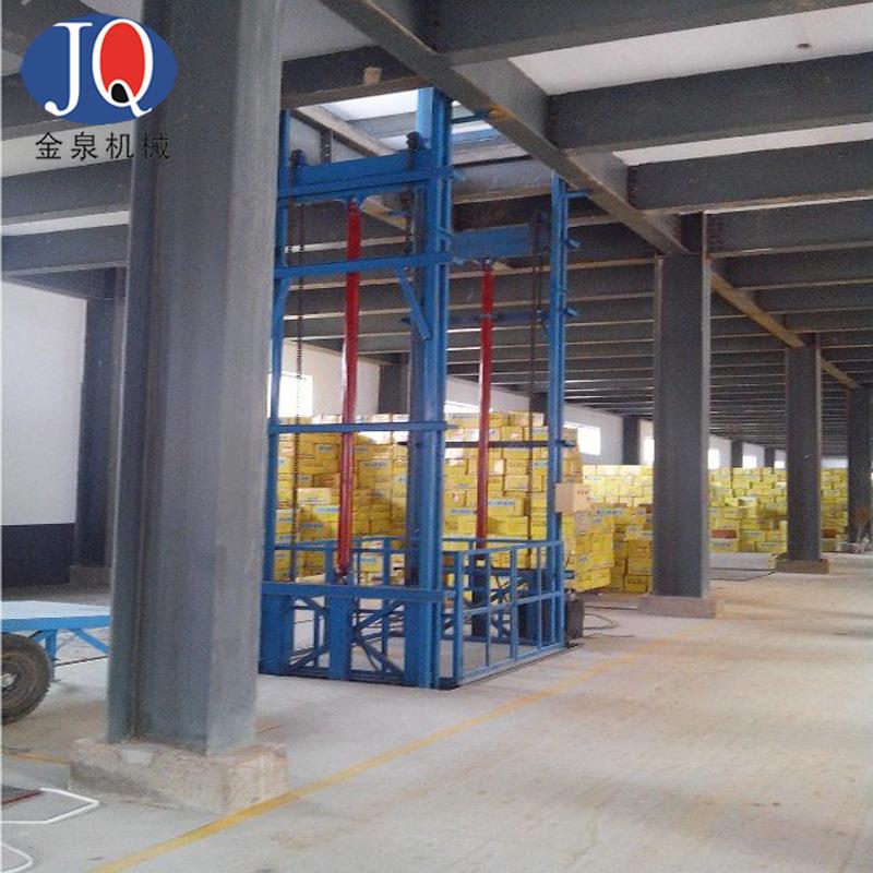 货梯简易液压升降平台防坠电动传菜提升机厂房仓库导轨式电梯