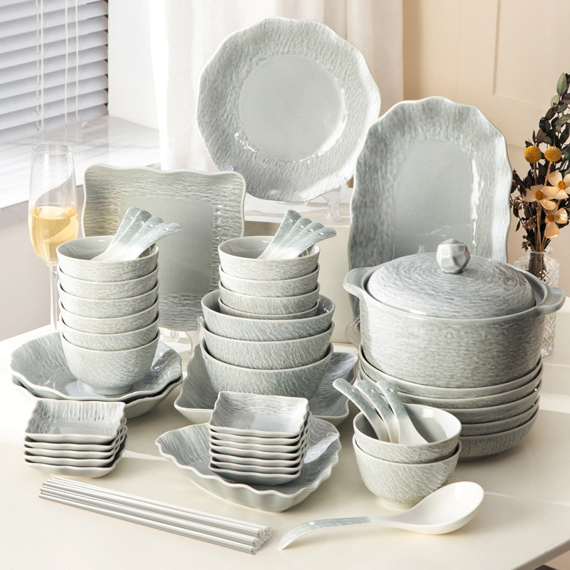 碗碟餐具套装2024新家用碗盘轻奢简约现代日式乔迁之喜釉下彩碗筷,餐饮具,碗,淘宝优惠券,粉丝福利购,淘宝优惠卷