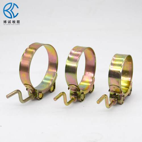 镀锌手摇式强力喉箍摇把抱箍手柄卡箍铁镀锌欧式管夹水管卡子管箍