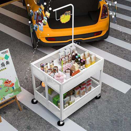 超市便利店促销台展示架摆摊推车销售柜促销台折叠货架售柜
