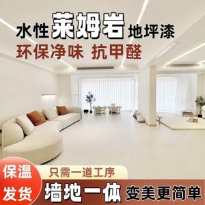 沃能莱姆岩涂料室内水泥地面墙面翻新外墙地一体艺术漆耐磨地坪漆