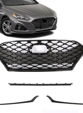 适用于2018-2019年现代Sonata中网熏黑套件86350C2810