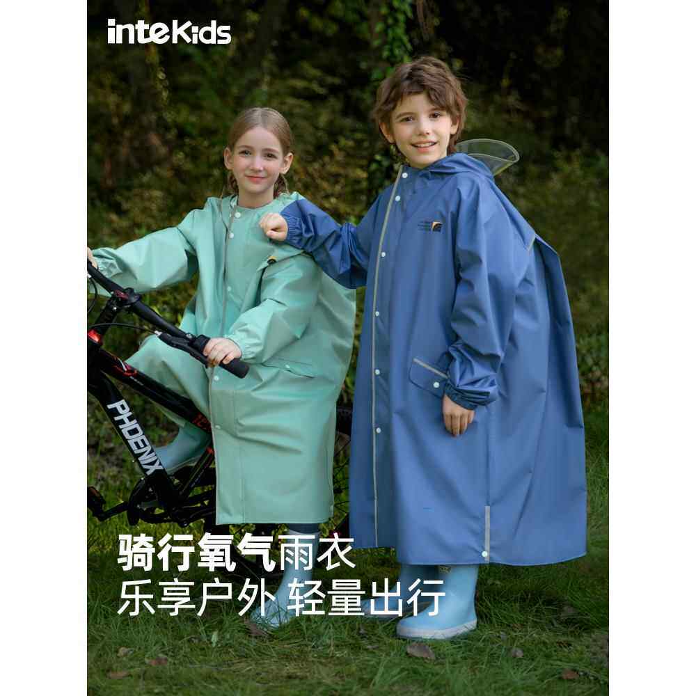 男童、中、大儿童雨衣及书包2025新款小学生上学用全身雨披