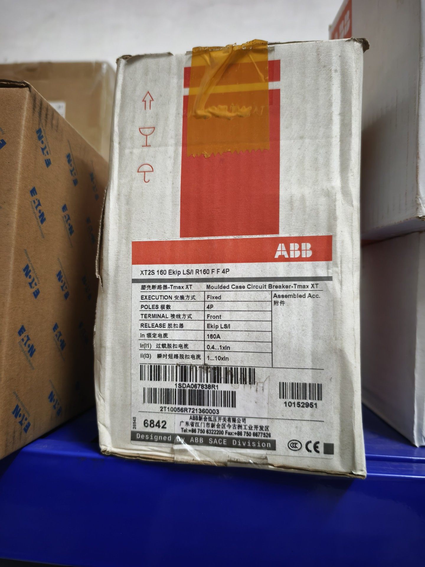 ABB断路器，XT2S 160，1SDA067838R1，全