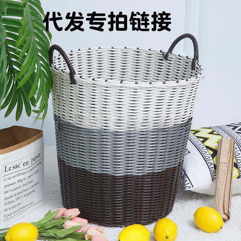 衣服衣娄卫生间编织筐装收纳竹筐卧室毛巾家用竹编脏篮筐子大号
