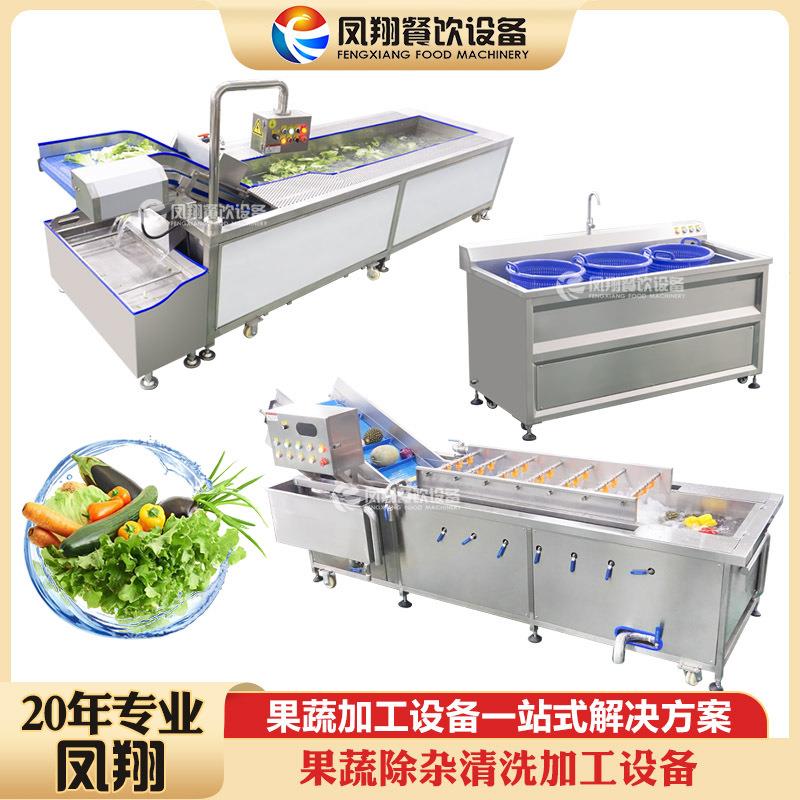生菜沙拉净菜加工处理生产线蔬菜除杂清洗流水线沙拉专用清洗机