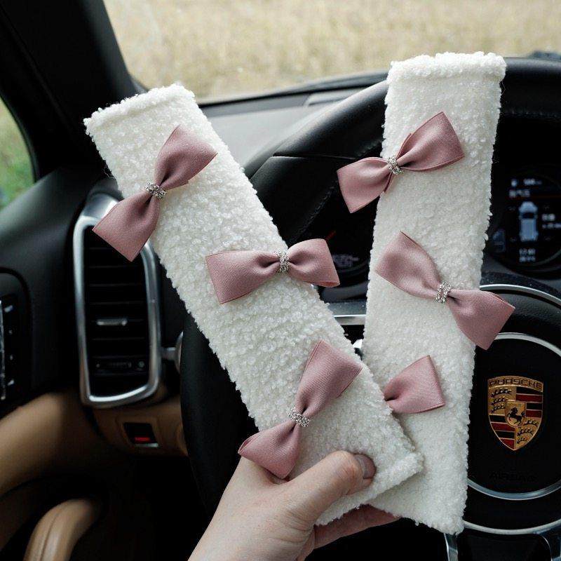 汽车安全带护肩套高级蝴蝶结车用车载保险套四季通用保险带车用,汽车用品/电子/清洗/改装,汽车安全带套/固定器/延长带,淘宝优惠券,粉丝福利购,淘宝优惠卷