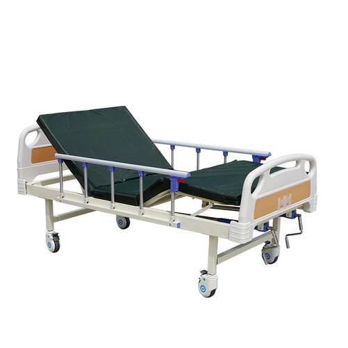 手动单摇双摇床医多功 能用床疗 养床养老院家用床老人护理升降