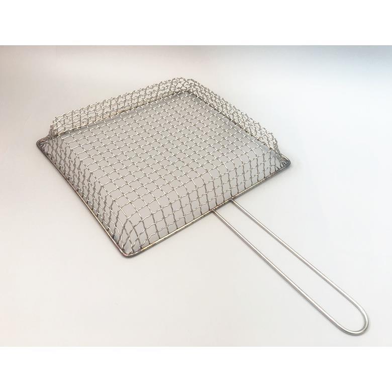 纯不锈钢烧烤夹子加粗烤鱼拍子烤海鲜专用筐烤蛤蜊异形烧烤网