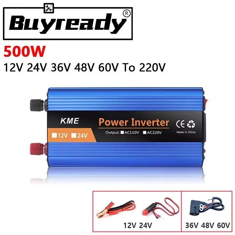 350W 500W 数字显示智能电动汽车逆变电源转换