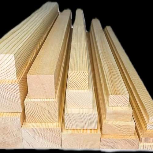 松木木方实木抛光木条木板长板材ELN隔工立柱龙骨断条手原木材料
