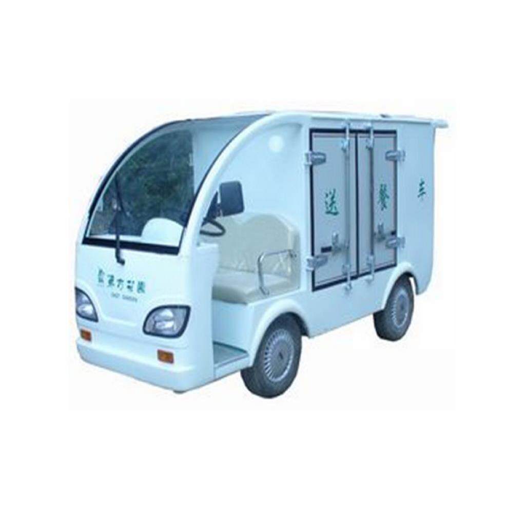 厂区封闭保温电动送餐车酒店04不锈钢三层电动送餐手推车