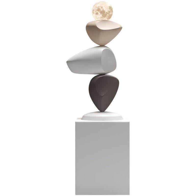 时来运术转石头摆件客厅电柜地大型落视装饰品艺入户高级SKD6079