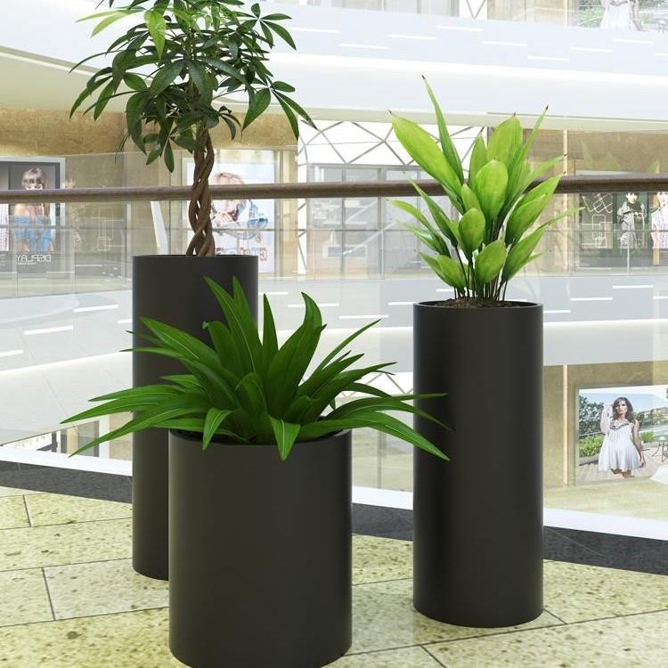 铁艺圆形花盆阳台户外花台园艺种植花箱落地隔断绿植盆栽装饰花器
