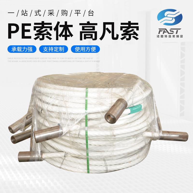 高钒索PE索体不锈钢拉索厂家供应不锈钢桥梁缆索