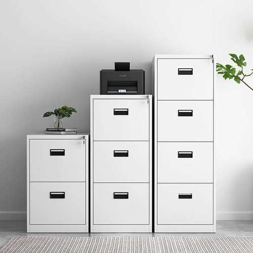 办公室铁皮柜挂劳柜文件柜A4FC卡箱挂快捞抽屉档案合同柜带锁矮柜