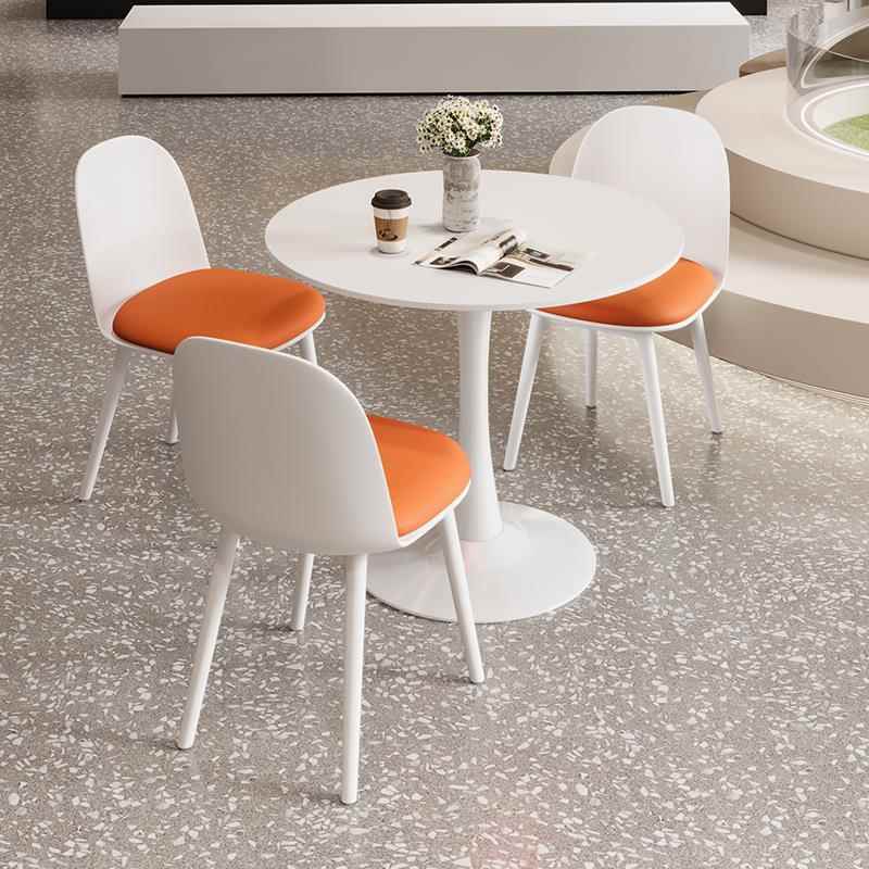 洽谈桌椅组合简约办公会客接待小圆桌餐桌奶茶店铺休息区阳台桌子