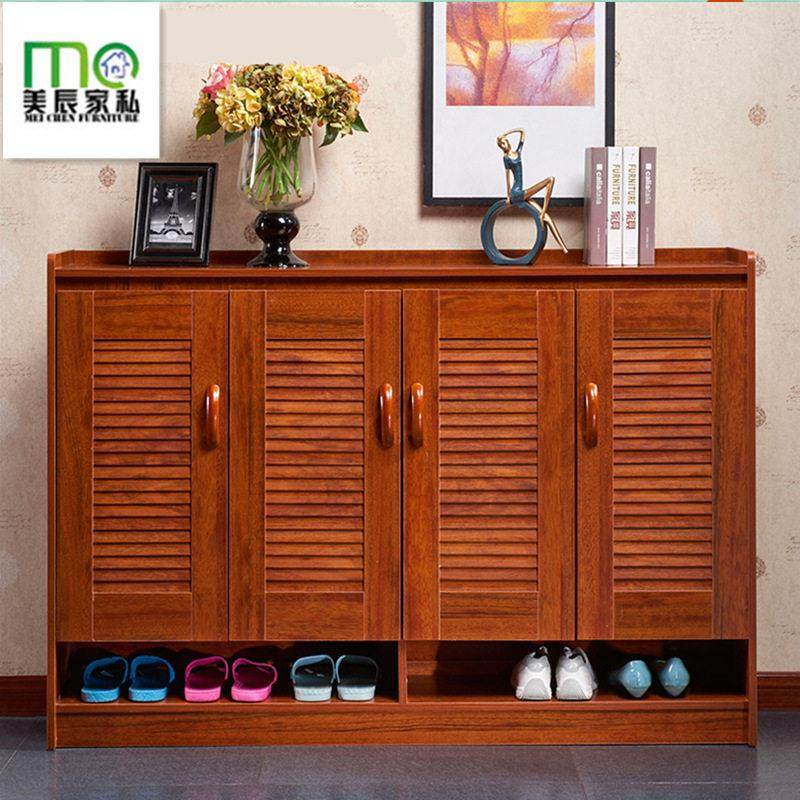 门外玄关鞋柜新款2021爆款家用门口实木色简约现代多层大容量中式,住宅家具,鞋柜,淘宝优惠券,粉丝福利购,淘宝优惠卷