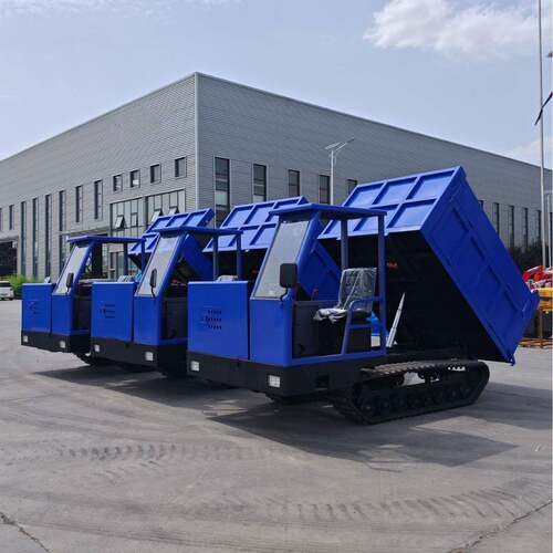 厂家直供爬山虎履带运输车果园运输全地形液压农用履带自卸车