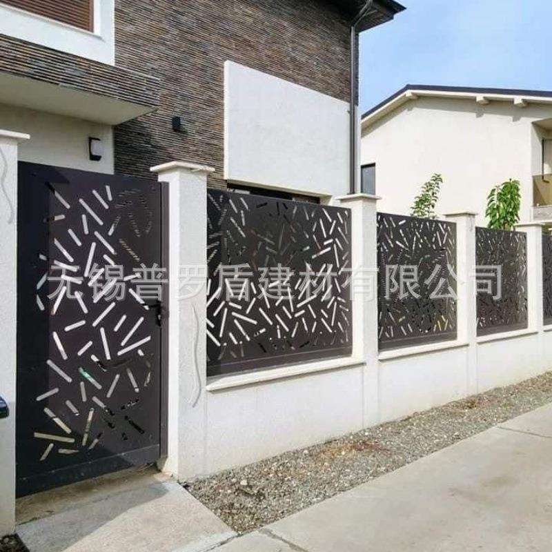 CNC背景装饰墙 镂空围墙 雕刻板 隔断 切割护栏 景观幕墙金属围栏