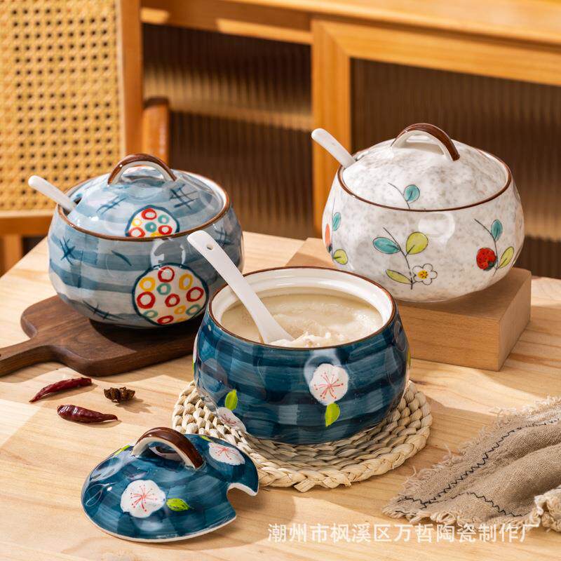 储油调味罐装猪油罐家用耐高温有盖调料大油罐陶瓷糖罐子坛子厨房