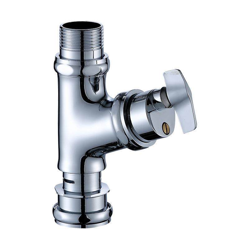 铜制手拧快开延时冲洗阀 厕所冲洗阀蹲便器老式旋钮式延时冲水阀