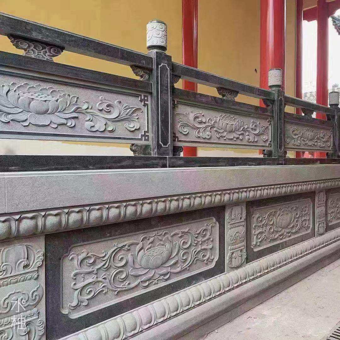 大理石旗台花岗岩栏杆石雕石材栏板祥云浮雕广场汉白玉升旗台栏杆