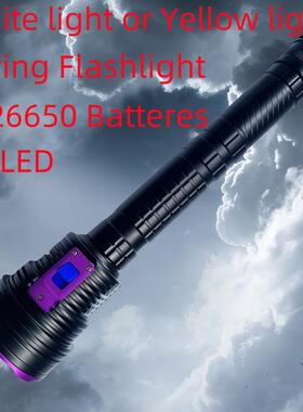 潜水手电筒12颗L27000流明铝合金LED手电筒26650充电手电筒